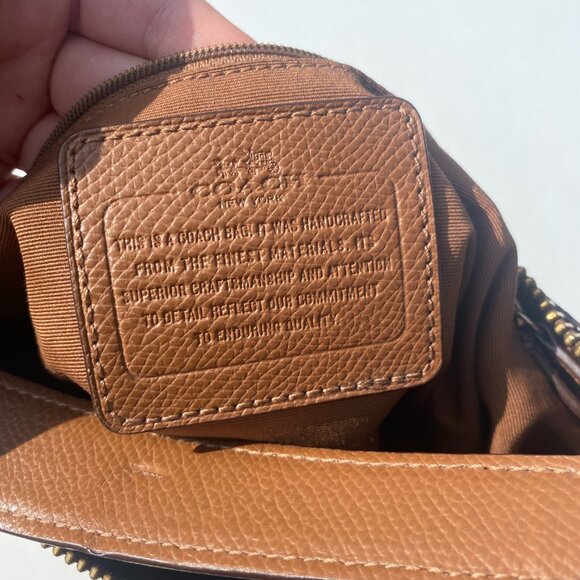 Coach Brown Signature Coated Canvas and Leather Harley Hobo - Picture 10 of 16